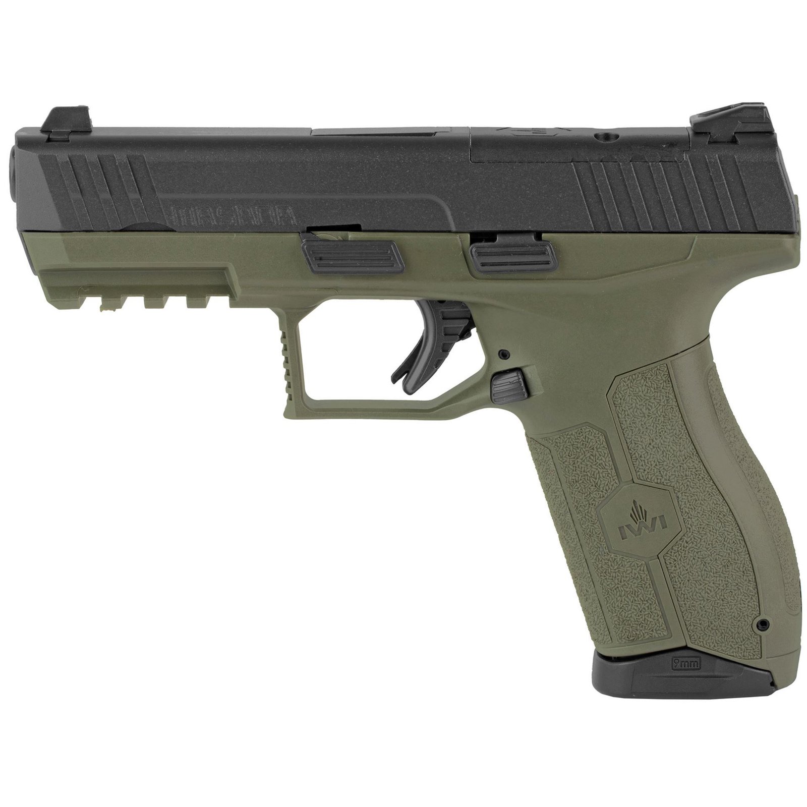 IWI MASADA Optics Ready Pistol OD Green 9mm 4.1″ Barrel (2) 17RD Mag 3Dot Sight IWI MASADA Optics Ready Pistol OD Green 9mm 4.1″ Barrel (2) 17RD Mag 3Dot Sight