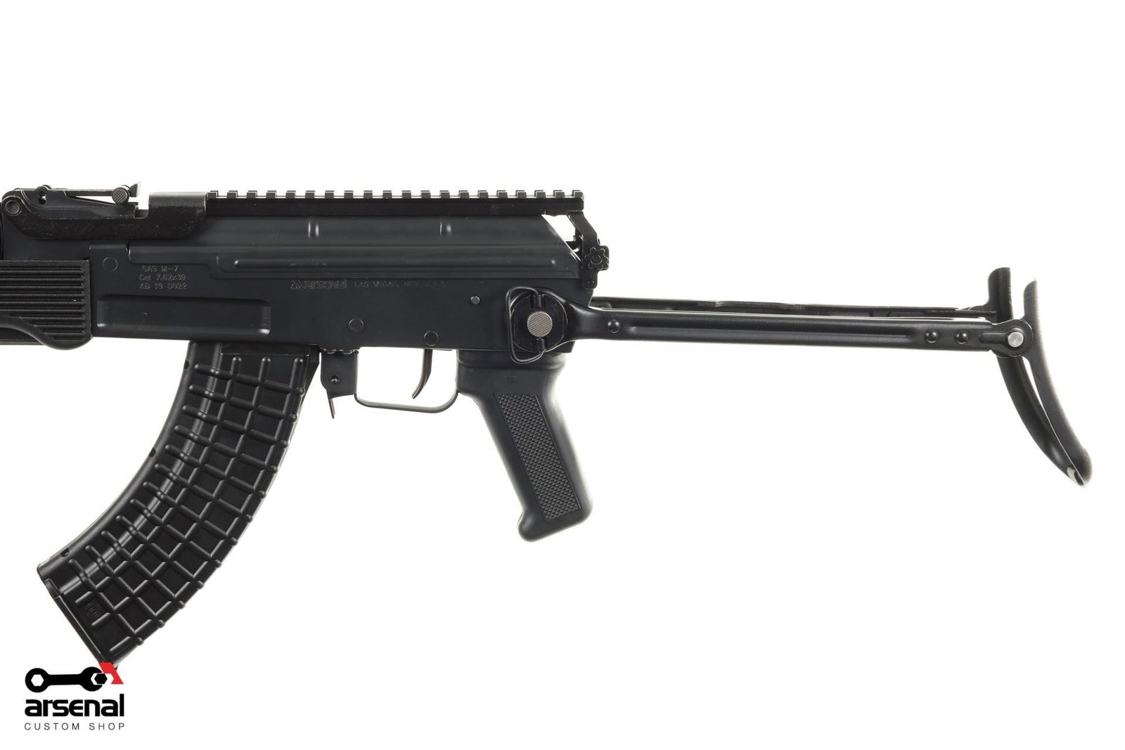 Arsenal SAS M-7 Under-Folder Arsenal Black Cerakote AK47 Picatinny Rail System Limited Edition - Image 3