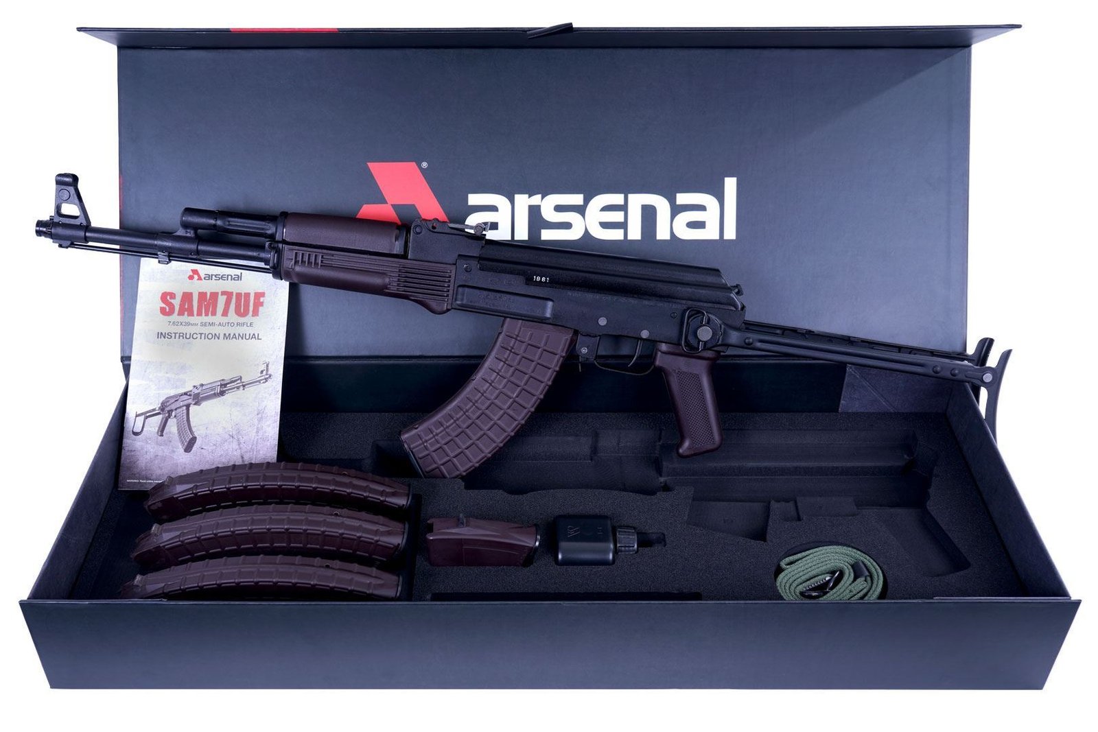 Arsenal SAM7UF-85PM 7.62x39mm Semi-Auto Plum Under Folder Rifle Plum 10rd Mag Arsenal SAM7UF-85PM 7.62x39mm Semi-Auto Plum Under Folder Rifle Plum 10rd Mag