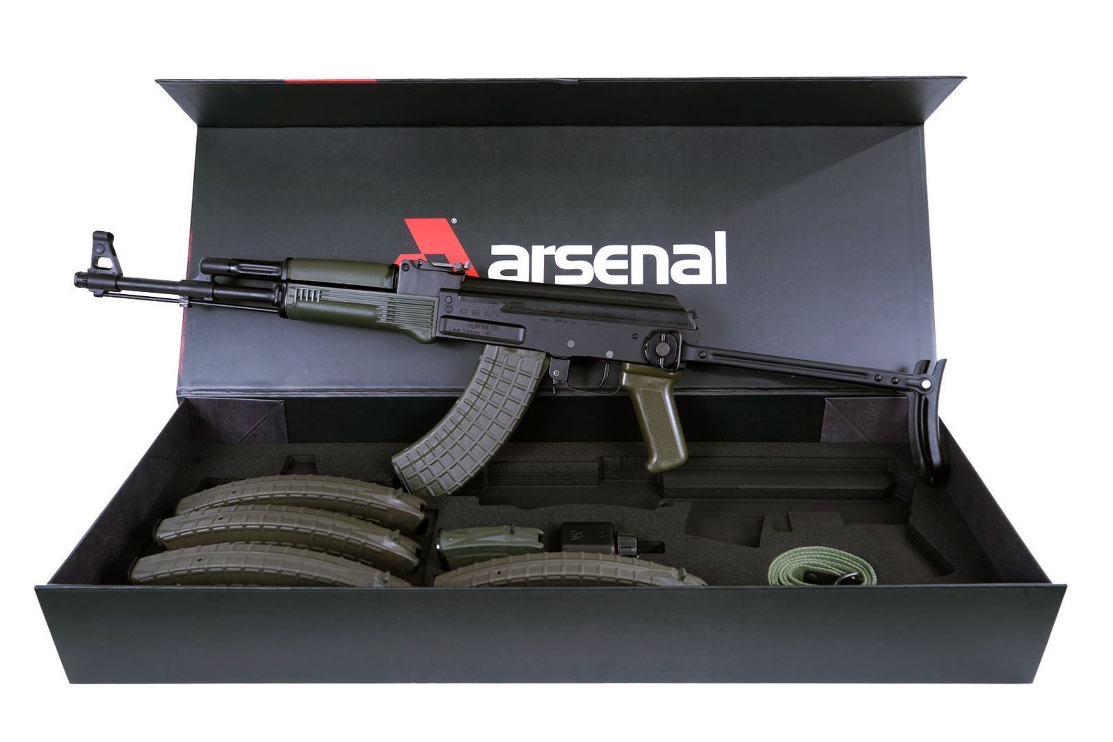 Arsenal SAM7UF-85GM 7.62x39mm Semi-Auto OD Green Under Folder Rifle OD Green 10rd Mag Arsenal SAM7UF-85GM 7.62x39mm Semi-Auto OD Green Under Folder Rifle OD Green 10rd Mag