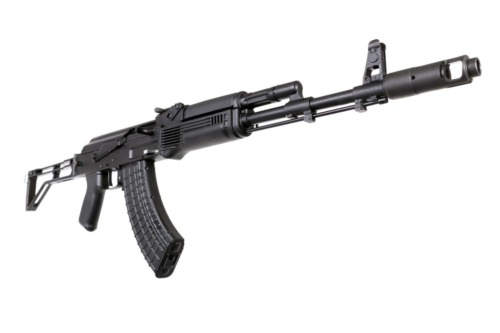Arsenal SAM7SF 7.62x39mm Semi-Auto AK-47 Rifle with Aluminum Side-folding Buttstock Black Furniture Arsenal SAM7SF 7.62x39mm Semi-Auto AK-47 Rifle with Aluminum Side-folding Buttstock Black Furniture