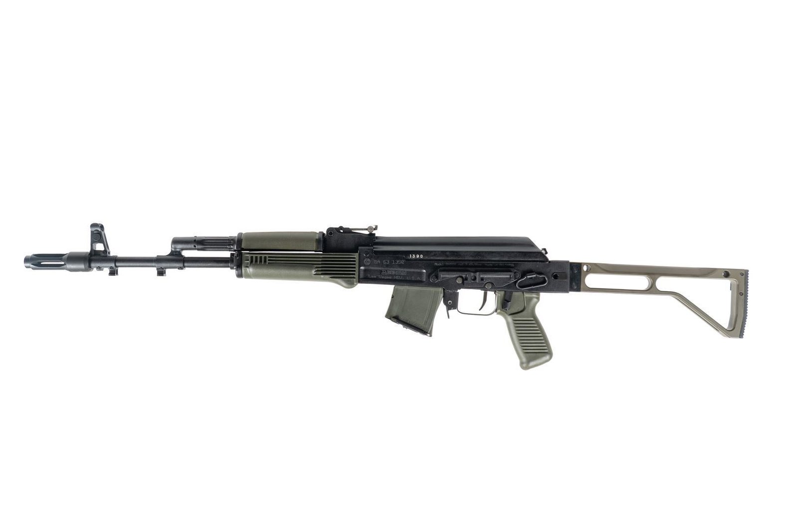 Arsenal SAM7SF 7.62x39mm Semi-Auto AK-47 Rifle with Aluminum Side Folding Stock and Arsenal Hard Case OD Green - Image 2