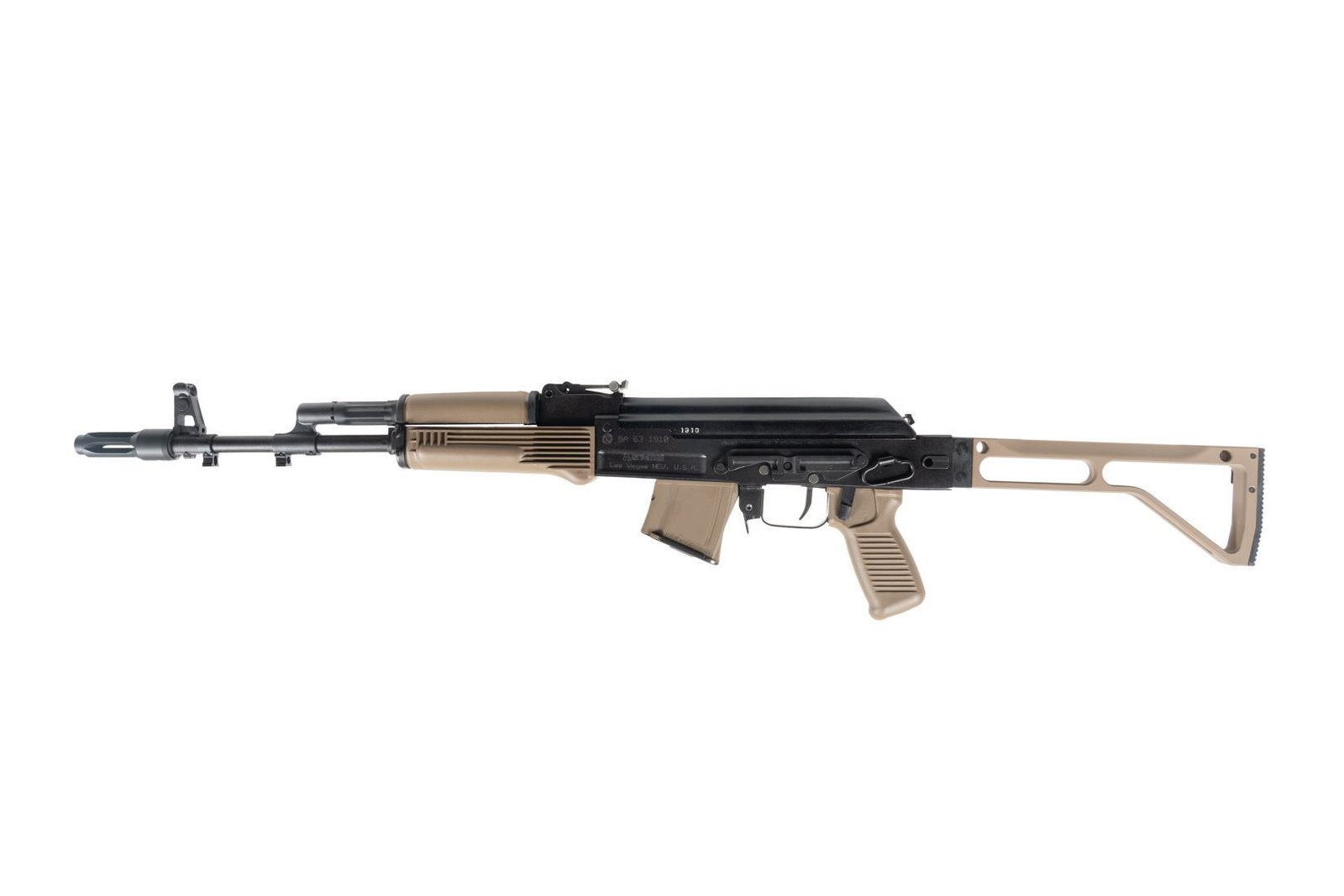 Arsenal SAM7SF 7.62x39mm Semi-Auto AK-47 Rifle with Aluminum Side Folding Stock and Arsenal Hard Case FDE - Image 2