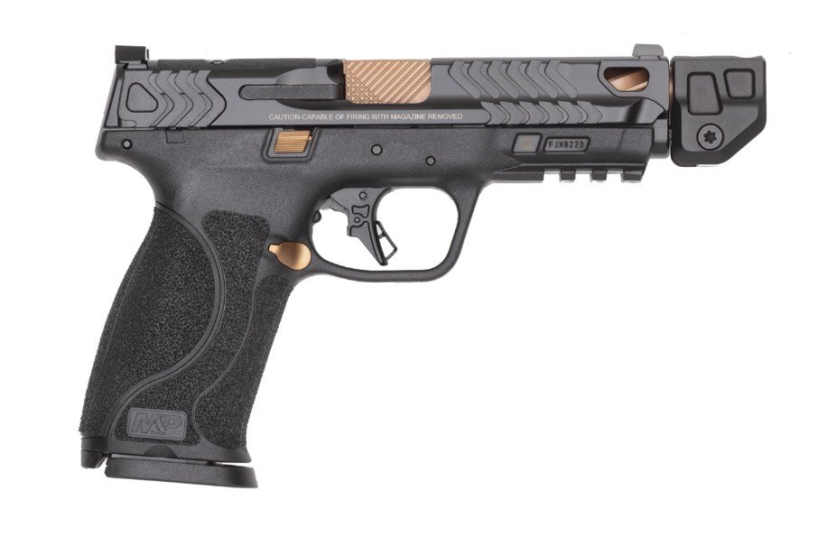 SMITH & WESSON M&P9 M2.0 9MM 4.869IN BARREL 17RD BLACK/COPPER PVD OR TS INCLUDES 23 RD MAG TALO 14618