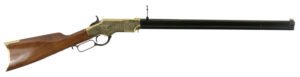 Taylors & Company 550296 1860 Brass Engraved 44-40 Win 13+1 24.25″ Blued Octagon Barrel, Brass Engraved/ Brass Receiver, Walnut/ Synthetic Stock, Right Hand