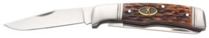 Browning 3220012 Joint Venture 2.88" Folding Drop Point/Spey Point Plain 8Cr13MoV SS Blade Brown Jigged Bone Handle