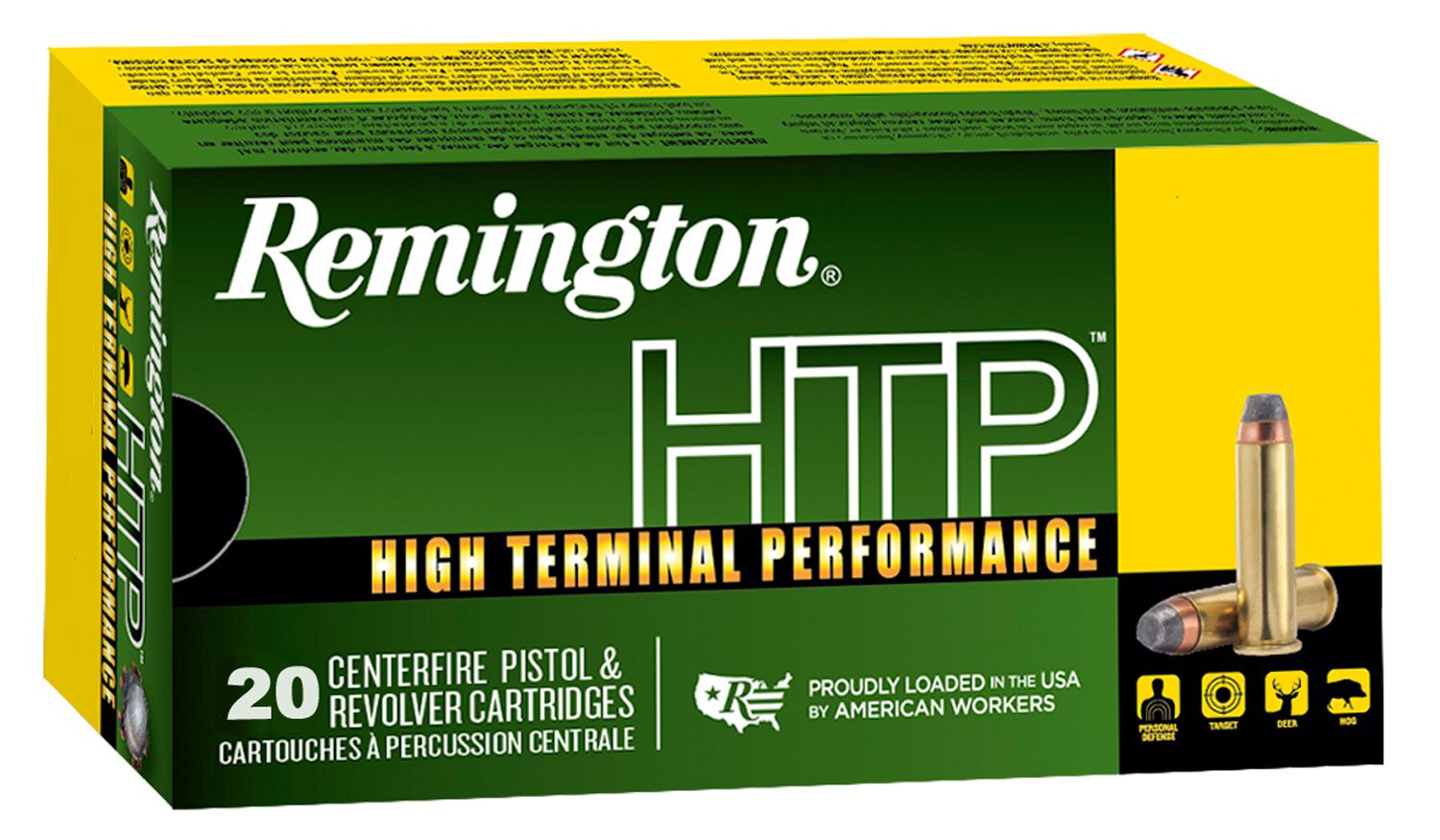 Remington Ammunition 21455 HTP 45ACP 230gr Jacketed Hollow Point 20 Per Box/25 Case Remington Ammunition 21455 HTP 45ACP 230gr Jacketed Hollow Point 20 Per Box/25 Case