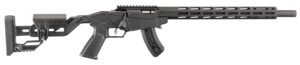 Ruger 8404 Precision Rimfire  22 WMR 15+1 18″ Threaded Barrel, Hard Coat Anodized Finish, 15″ Free-Float Handguards w/M-Lok Slots, Synthetic Adjustable Quick-Fit Precision Rimfire Stock, Black Polymer