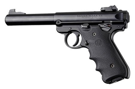 Hogue 79000 Rubber Grip Black with Finger Grooves for Ruger Mark IV