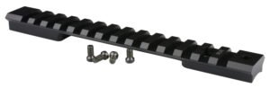 Warne 7672M Mountain Tech Tactical Rail Black Anodized Aluminum, Fits HS Precision/Bergara Premier/Remington 700 Long Action, 0 MOA