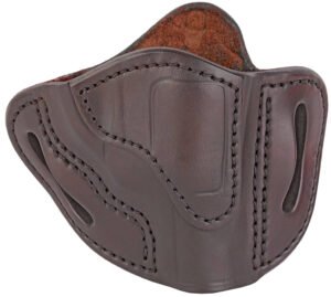 1791 Gunleather RVH1SBRR RVH1  OWB Size 01 Signature Brown Leather Belt Slide Fits S&W J Frame/Ruger LCR/S&W 38 Belt Up to 1.75" Wide Right Hand