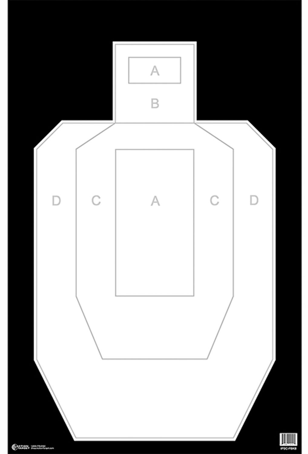 Action Target IPSCPBKB100 High Visibility IPSC/USPSA Silhouette Heavy Paper Hanging High Visibility 100 Per Box Action Target IPSCPBKB100 High Visibility IPSC/USPSA Silhouette Heavy Paper Hanging High Visibility 100 Per Box