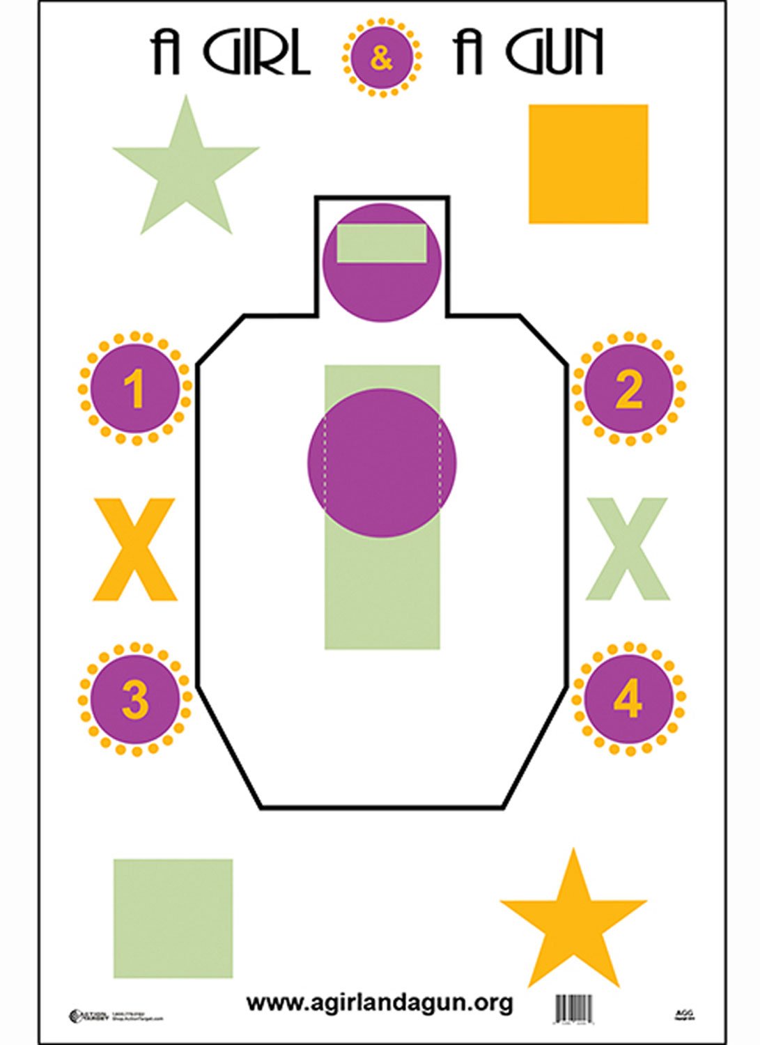 Action Target AGG100 Training A Girl & A Gun IDPA Silhouette Paper 23″ x 35″ Multi-Color 100 Per Box Action Target AGG100 Training A Girl & A Gun IDPA Silhouette Paper 23″ x 35″ Multi-Color 100 Per Box