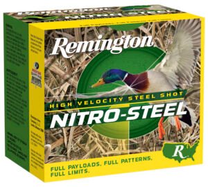 Remington Ammunition 20769 Nitro-Steel High Velocity 20Gauge 3″ 1oz 4Shot 25 Per Box/10 Case