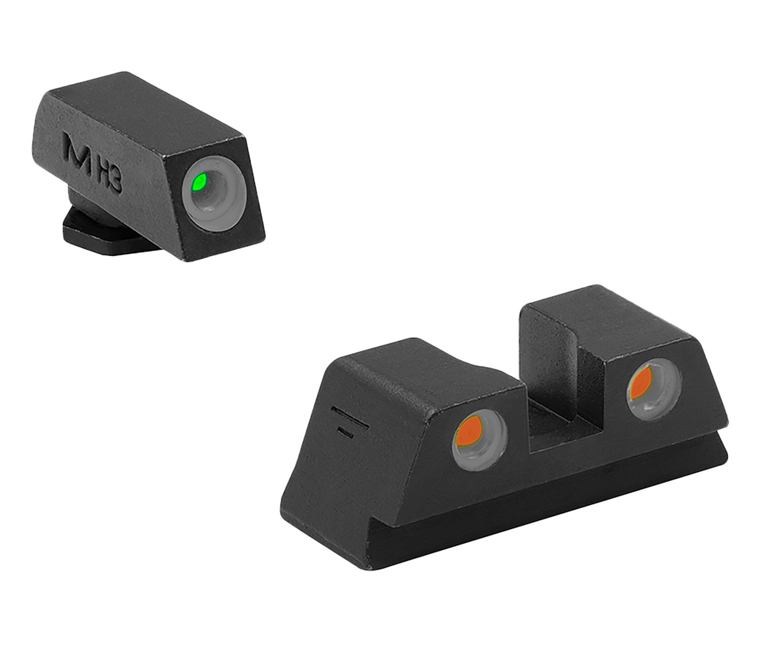 Meprolight USA 102203301 Tru-Dot Sight Set Green Tritium/Orange Tritium/Black Frame Compatible w/Glock 42/43/43X/48X, Post/Dovetail Mount Meprolight USA 102203301 Tru-Dot Sight Set Green Tritium/Orange Tritium/Black Frame Compatible w/Glock 42/43/43X/48X, Post/Dovetail Mount
