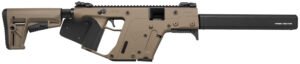 Kriss USA KV45CFD22 Vector CRB G2 45 ACP 10+1 16″ Black Barrel Shroud, FDE Rec & Fixed Stock, Black California Paddle Grip, Flip Up Sights