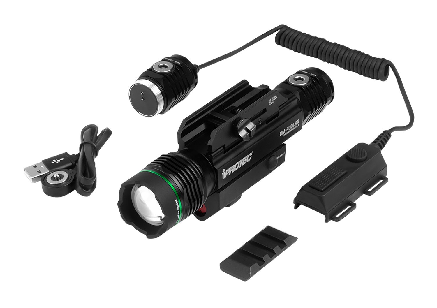iProtec 6794 RM400LSR Firearm Light and Laser Combo Black Anodized 40/400 Lumens Green Light Red Laser iProtec 6794 RM400LSR Firearm Light and Laser Combo Black Anodized 40/400 Lumens Green Light Red Laser