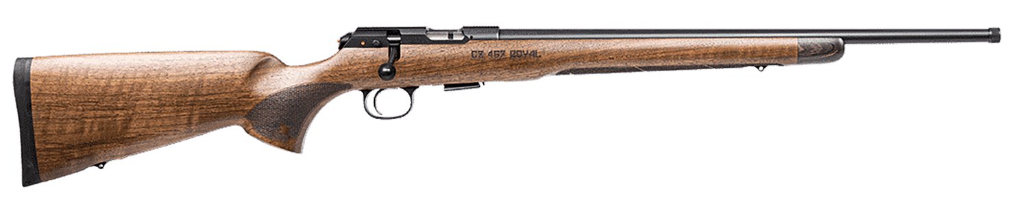 CZ-USA 02373 CZ 457 Royal Full Size 22 LR 5+1 20.50″ Black Nitride Black Nitride Steel Receiver Walnut Fixed American Style w/Decorative Forend Tip Stock Right Hand CZ-USA 02373 CZ 457 Royal Full Size 22 LR 5+1 20.50″ Black Nitride Black Nitride Steel Receiver Walnut Fixed American Style w/Decorative Forend Tip Stock Right Hand
