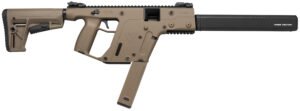 Kriss USA KV45CFD20 Vector CRB G2 45 ACP 30+1 16″ Black Nitride Threaded Barrel, Flat Dark Earth Picatinny Rail Aluminum Receiver, FDE Synthetic 6 Position Stock & Polymer Grip