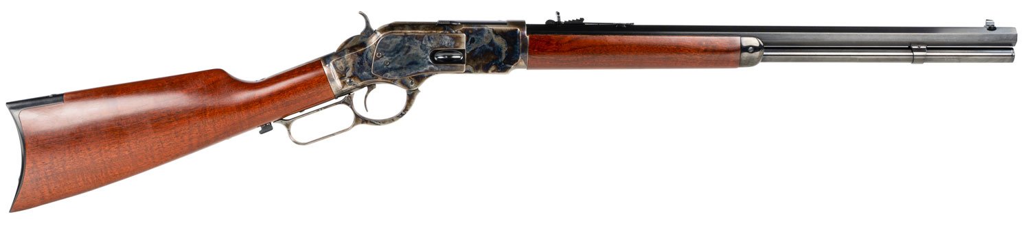 Taylors & Company 550173DE 1873 Taylor Tuned 357 Mag 10+1 20″ Walnut Fixed Pistol Grip Stock Color Case Hardened Right Hand Taylors & Company 550173DE 1873 Taylor Tuned 357 Mag 10+1 20″ Walnut Fixed Pistol Grip Stock Color Case Hardened Right Hand