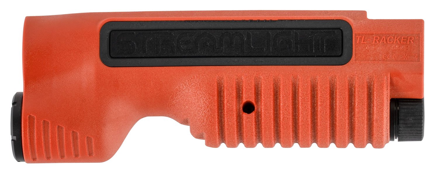 Streamlight 69610 TL-Racker Orange Nylon, Fits Mossberg 500/590 Shotgun, 1,000 Lumens White LED Bulb, 283 Meters Beam Streamlight 69610 TL-Racker Orange Nylon, Fits Mossberg 500/590 Shotgun, 1,000 Lumens White LED Bulb, 283 Meters Beam