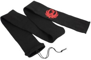 Ruger 13401 Gun Sock  52″ Rifle Or Shotgun, Black Knit With Ruger Logo