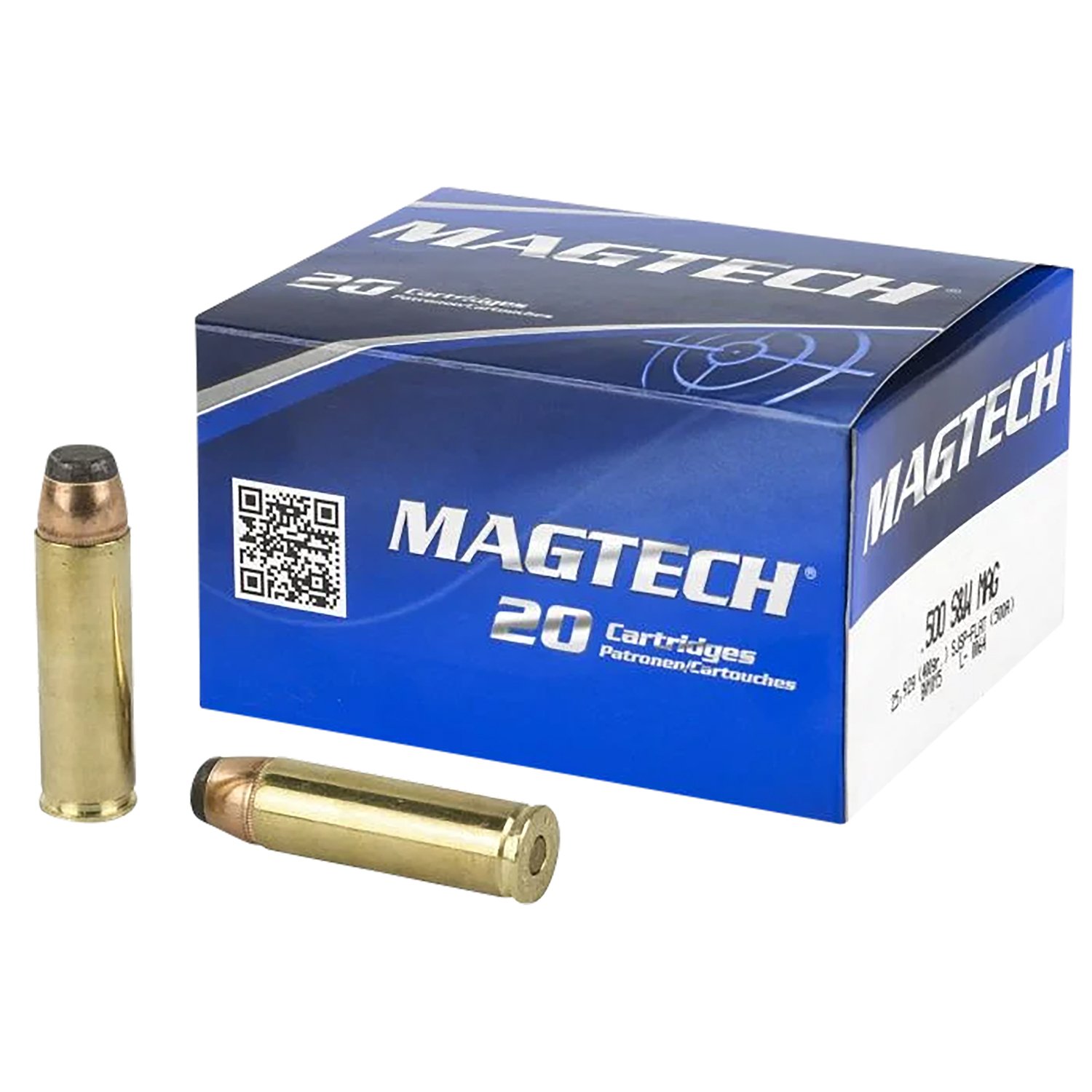 Magtech 500A Range/Training 500S&WMag 400gr Semi Jacketed Soft Point Flat 20 Per Box/25 Case Magtech 500A Range/Training 500S&WMag 400gr Semi Jacketed Soft Point Flat 20 Per Box/25 Case