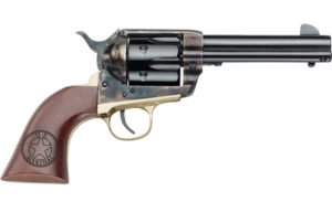 Pietta HF45USM434/COMB 1873 Great Western II U.S. Marshal 45 Colt (Long Colt) 6rd 4.75″ Blued Steel Barrel & Cylinder Blued Steel Frame, Walnut Engraved Grip, Exposed Hammer, Includes 45 ACP Cylinder