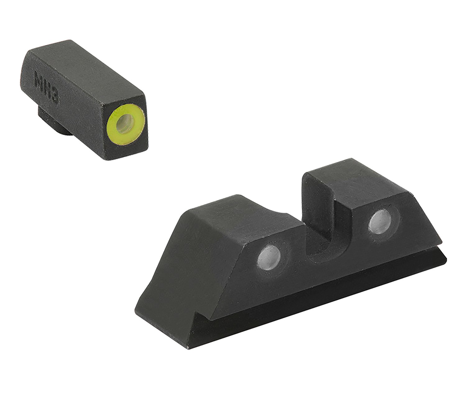 Meprolight USA 402243121 Hyper-Bright Sight Set Green Tritium Yellow Outline Front Sight-Green Tritium Black Outline Rear Sight Glock 17/17L/19/22 Meprolight USA 402243121 Hyper-Bright Sight Set Green Tritium Yellow Outline Front Sight-Green Tritium Black Outline Rear Sight Glock 17/17L/19/22