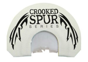 Foxpro CSMOUTHWHTSLASH Crooked Spur V-Cut Slash Diaphragm Call Triple Reed Turkey Sounds Attracts Turkeys White