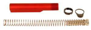 LBE Unlimited MILBUFKTRED Mil-Spec Buffer Tube Kit 6 Position AR-15 Red