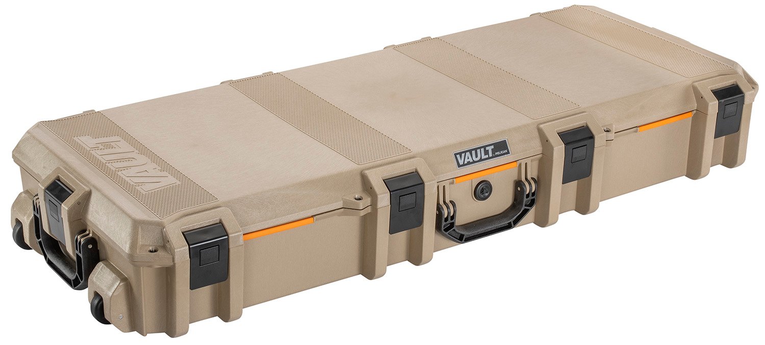 Pelican VCV730 Vault Tactical 44″ Tan Polymer 2 Rifles w/Wheels Pelican VCV730 Vault Tactical 44″ Tan Polymer 2 Rifles w/Wheels