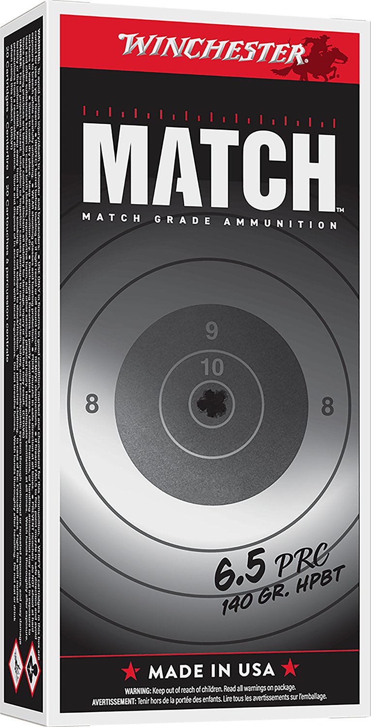 Winchester Ammo S65PM Match 6.5PRC 140gr Sierra MatchKing BTHP 20 Per Box/10 Case Winchester Ammo S65PM Match 6.5PRC 140gr Sierra MatchKing BTHP 20 Per Box/10 Case