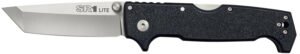 Cold Steel CS62K1A SR1 Lite 4" Folding Tanto Plain 8Cr14MoV SS Blade/Black Griv-Ex Handle Includes Pocket Clip