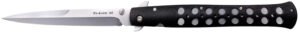 Cold Steel CS26SXP Ti-Lite  6" Folding Spear Point Plain AUS-8A SS Blade/Black Zy-Ex Handle Includes Pocket Clip