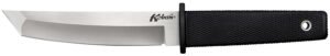 Cold Steel CS17T Kobun  5.50" Fixed Tanto Plain AUS-8A SS Blade/Black Deep Checkered Kray-Ex Handle Includes Belt Clip/Sheath