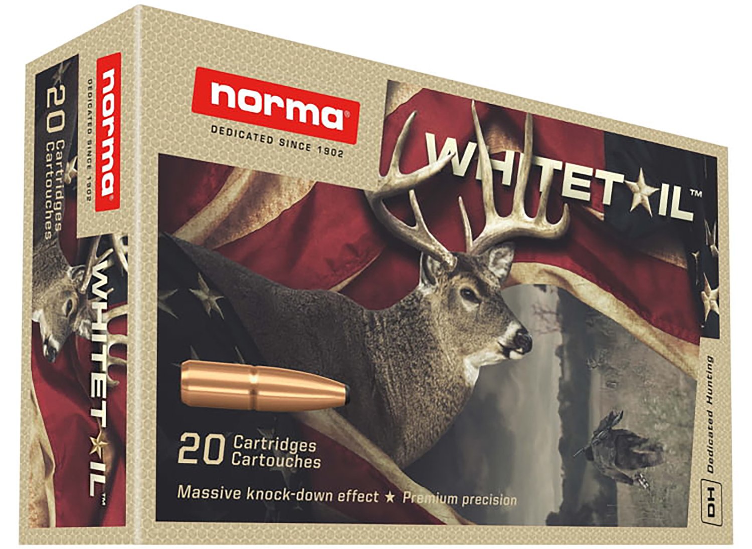 Norma Ammunition 20169562 Dedicated Hunting Whitetail 270Win 130gr Pointed Soft Point 20 Per Box/10 Case Norma Ammunition 20169562 Dedicated Hunting Whitetail 270Win 130gr Pointed Soft Point 20 Per Box/10 Case
