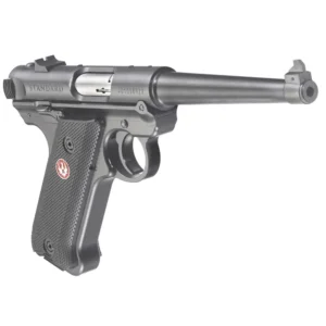 RUGER MRK IV STD 22LR 6″ BLUED BLK GRP FXD SIGHT