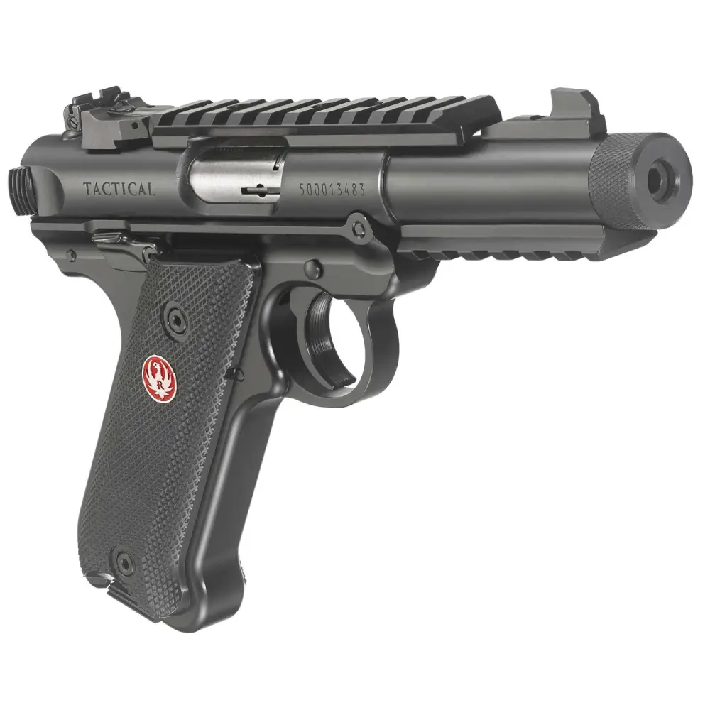 RUGER MRK IV TAC 22LR 4.4″ BLUED BLK GRP ADJ SGHT 10RD RUGER MRK IV TAC 22LR 4.4″ BLUED BLK GRP ADJ SGHT 10RD