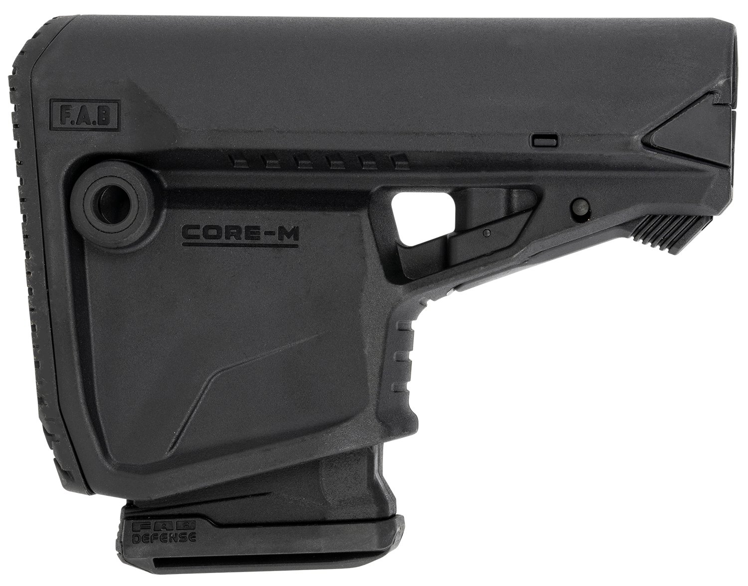 FAB Defense FXGLCOREMAGB GL-Core Survival Buttstock w/Rubber Butt Pad & Built-In Mag Carrier for AR-Platform Compatible w/Mil-Spec & Commercial Tubes Black Polymer (Tube NOT Included) FAB Defense FXGLCOREMAGB GL-Core Survival Buttstock w/Rubber Butt Pad & Built-In Mag Carrier for AR-Platform Compatible w/Mil-Spec & Commercial Tubes Black Polymer (Tube NOT Included)