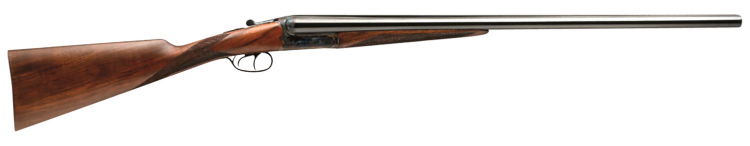 Dickinson ST1226DH Estate 12 Gauge with 26" Black Barrel, 3" Chamber, 2rd Capacity, Color Case Hardened Metal Finish, Oil Turkish Walnut Stock & Double Trigger Right Hand (Full Size)