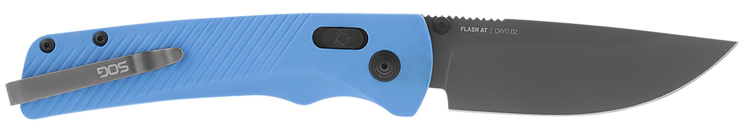 S.O.G SOG11180341 Flash AT 3.45″ Folding Plain TiNi Cryo D2 Steel Blade/Civic Cyan GRN Handle Includes Pocket Clip S.O.G SOG11180341 Flash AT 3.45″ Folding Plain TiNi Cryo D2 Steel Blade/Civic Cyan GRN Handle Includes Pocket Clip