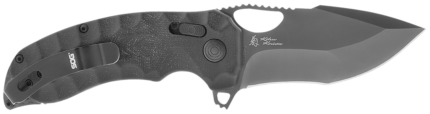 S.O.G SOG12270457 Kiku XR LTE 3.02″ Folding Tanto Plain Cryo CTS XHP Blade Deep Textured Black Linen Micarta Handle Includes Belt Clip S.O.G SOG12270457 Kiku XR LTE 3.02″ Folding Tanto Plain Cryo CTS XHP Blade Deep Textured Black Linen Micarta Handle Includes Belt Clip