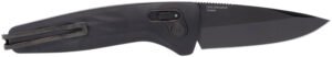 S.O.G SOG15730157 One-Zero Auto 3.10″ Folding Plain Black Chrome CPM S35VN SS Blade/ Black Aluminum Handle