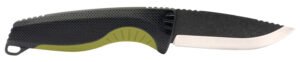 S.O.G SOG17410441 Aegis FX 3.70″ Fixed Drop Point Plain Stonewashed 4116 Krupp SS Blade Black w/Moss Green Accents GRN Handle, Includes Sheath