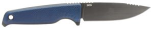S.O.G SOG17790157 Altair FX  3.40″ Fixed Clip Point Plain Satin TiCN Cryo CPM 154 SS Blade, Squid Ink Black GRN Handle, Includes Sheath