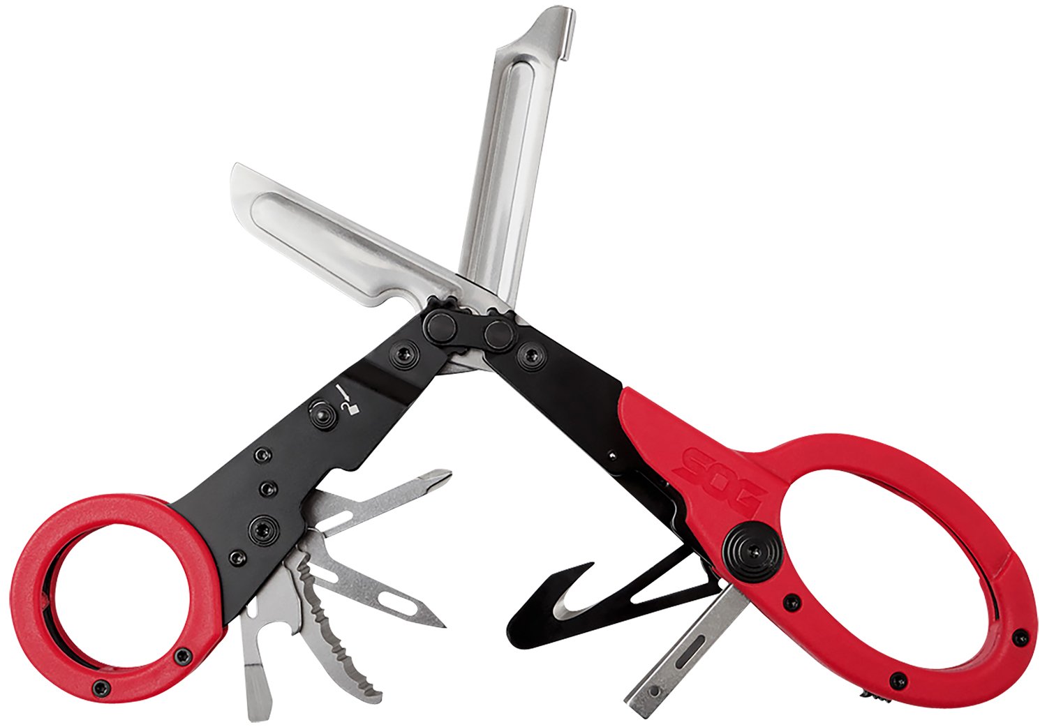 S.O.G SOG231250243 ParaShears 3Cr13MoV SS Plain Blade Red Features 11 Tools S.O.G SOG231250243 ParaShears 3Cr13MoV SS Plain Blade Red Features 11 Tools