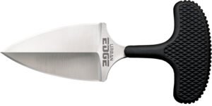 Cold Steel CS43XL Urban Edge  2.50" Fixed Plain Stone Washed Japanese AUS-8A SS Blade/Black Kray-Ex Handle