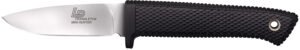 Cold Steel CS36LPMF Pendleton Mini Hunter 3″ Fixed Plain Stonewashed AUS10A SS Blade, 3.63″ Black Textured Kray-Ex Handle