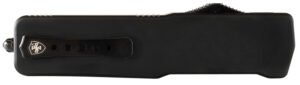 Templar Knife LABR321 Premium LW  Large 3.50″ OTF Drop Point Plain Black Oxide Stonewashed D2 Steel Blade, 5.25″ Black Aluminum Handle